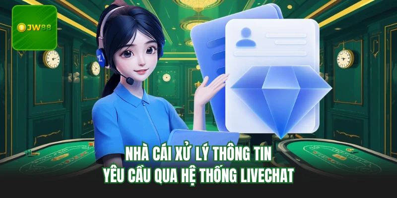 Nhà cái xử lý thông tin yêu cầu qua hệ thống livechat